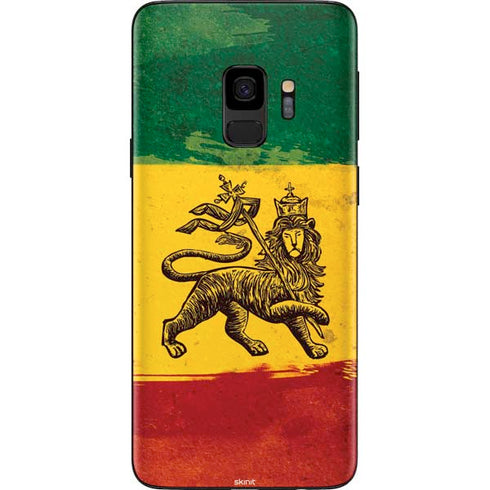 The Lion of Judah Rasta Flag Galaxy S9 Skin